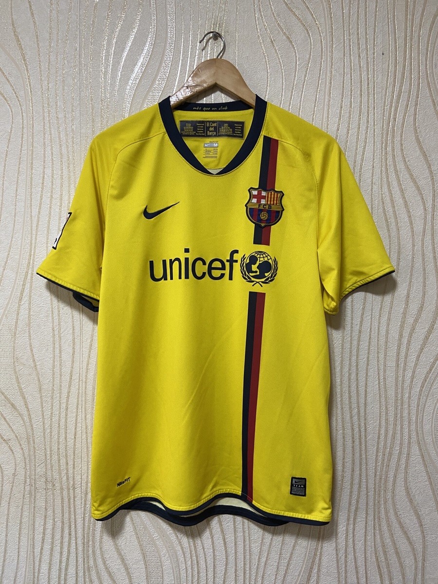 BARCELONA 2008 2009 AWAY FOOTBALL SHIRT SOCCER JERSEY NIKE 286787