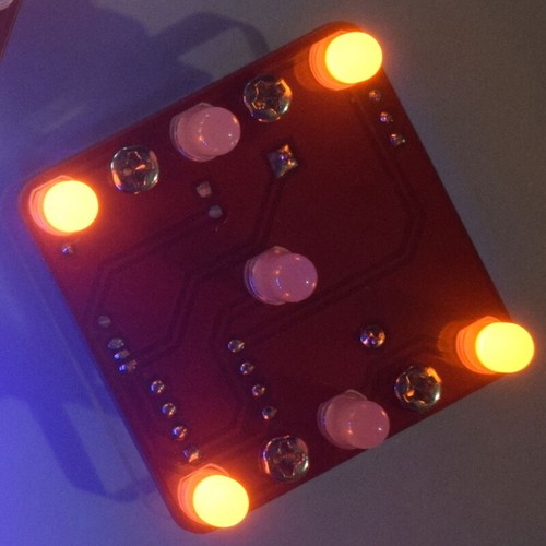 Swing Shaking LED Dice Kit with Small Vibration Motor Diy DIY Electronic Kits - Picture 6 of 24