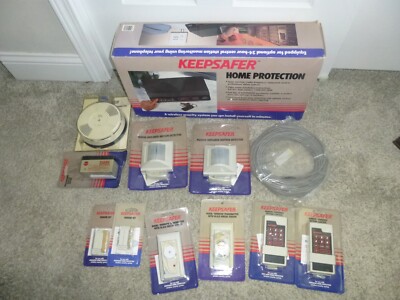Vintage Open Box Schlage Keepsafer Home Protection Security System + Accessories