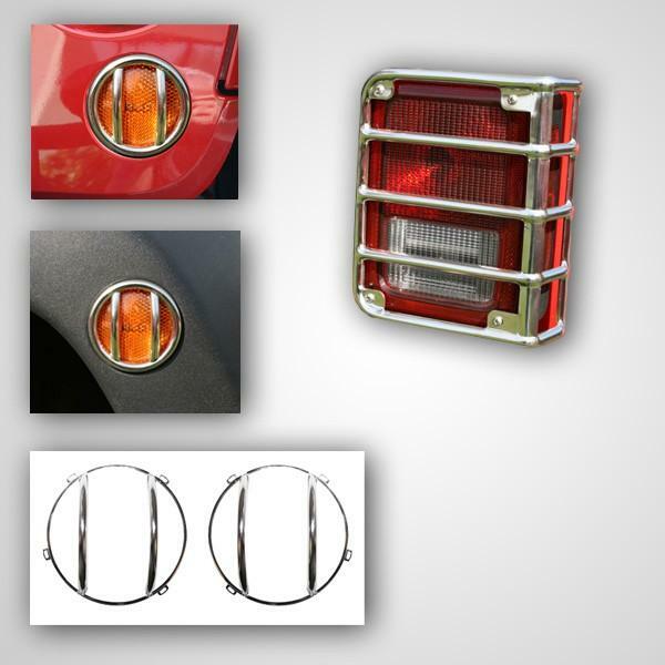 Kit Euro Grilles de Calandre pour Sorties Off-Road en Jeep Wrangler JKU