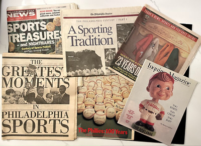 Philly Sports History Inquirer Daily News Phillies Eagles Flyers 76ers Villanova