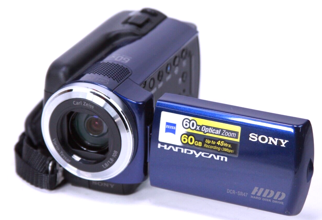 Sony DCRSR47 Handycam Camcorder 60GB HDD 60X Optical Zoom Digital