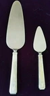 LUNT STERLING SILVER Modern Classic PIE & CHEESE SERVERS-stainless blade-Mono"M"