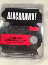 BlackHawk 421903BK-L GripBreak Leather Holster Glock 17 19 22 23 31 32, Left NEW