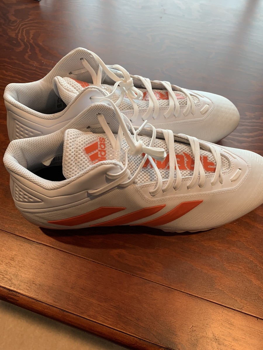 ADIDAS SM FREAK MID FOOTBALL CLEATS SIZE 13 WHITE ORANGE  display picture 1