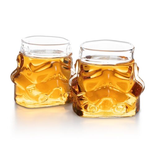 Original Stormtrooper Helmet Shaped Whisky Glass Set of 2, Transparent, for Whis - Picture 1 of 5