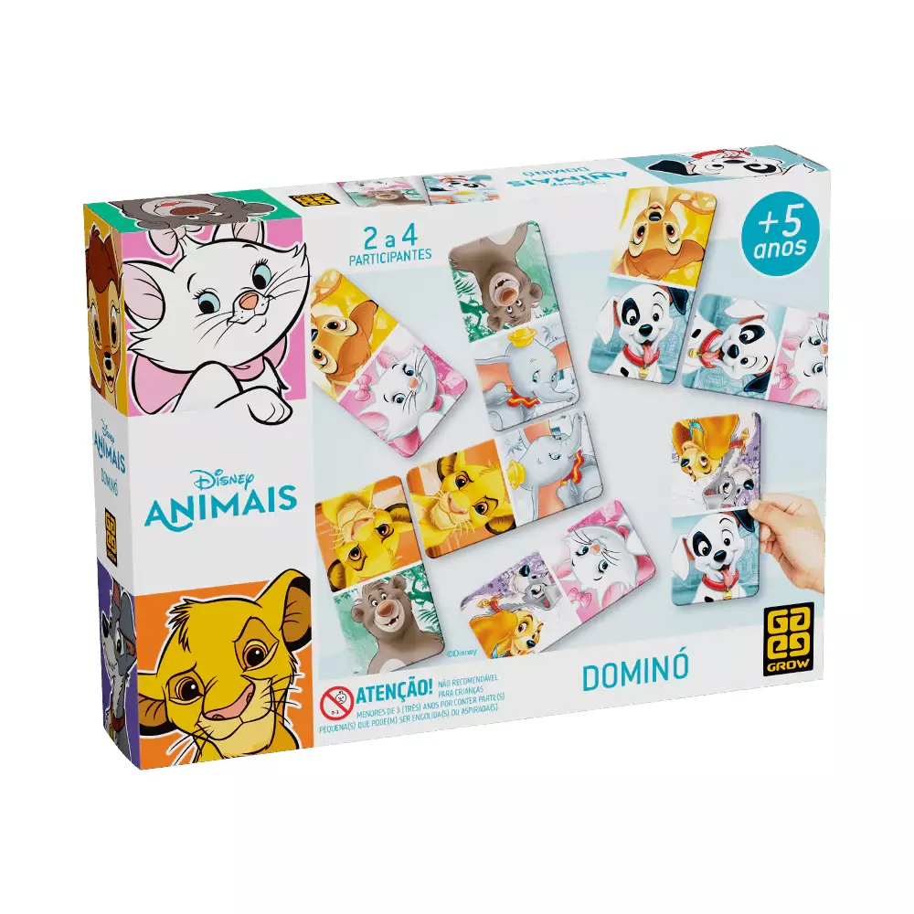 Jogo Dominó Disney Animais / Domino game Disney animals - Grow