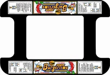 Bally Midway BURGERTIME cocktail arcade machine glass underlay