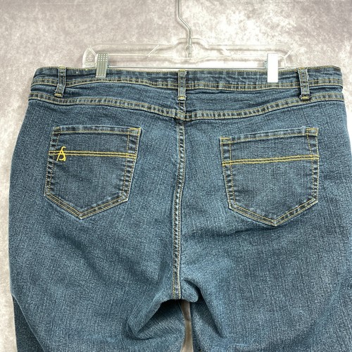 Ashley Stewart Jeans Women's 20P Plus Blue Stretch Denim Casual - Picture 6 of 12