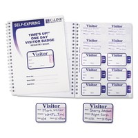 C-line Time's Up Self-expiring Visitor Badges W/registry Log 3 X 2 We 150 Badges on sale C-line Time's Up Self-expiring Visitor Badges W/registry Log 3 X 2 We 150 Badges on sale