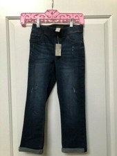 JUSTICE STRETCHY JEANS WITH LEG CUFFS -NEW WITH TAGS- SIZE 10 - SMOKE FREE HOME