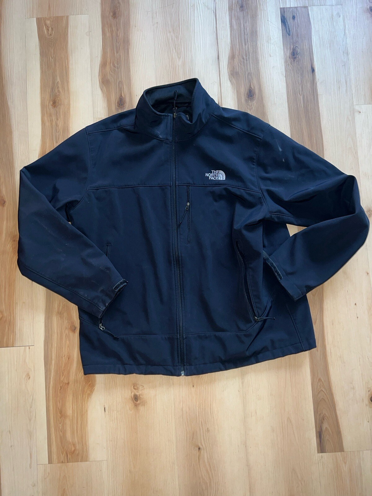 Mens North Face Apex Jacket XL Black Zipper