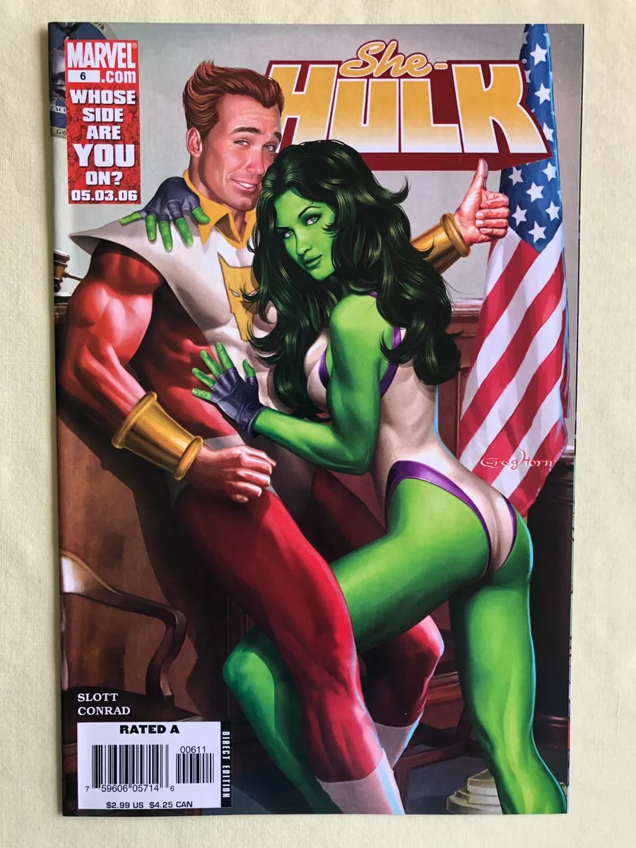 She Hulk #6 - Star Fox - Greg Horn cover - 2006 - Marvel - Disney - Slott