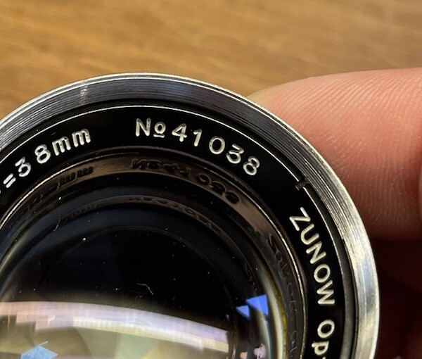 AS-IS Zunow-ELMO Cine 38mm F1.1 D-mount Lens