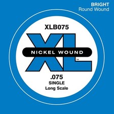 D'Addario XLB075 Nickel Wound Long Scale Single Bass Guitar String .075