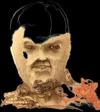 Surrealist, Impressionist, pastel drawing -Dark Elixir