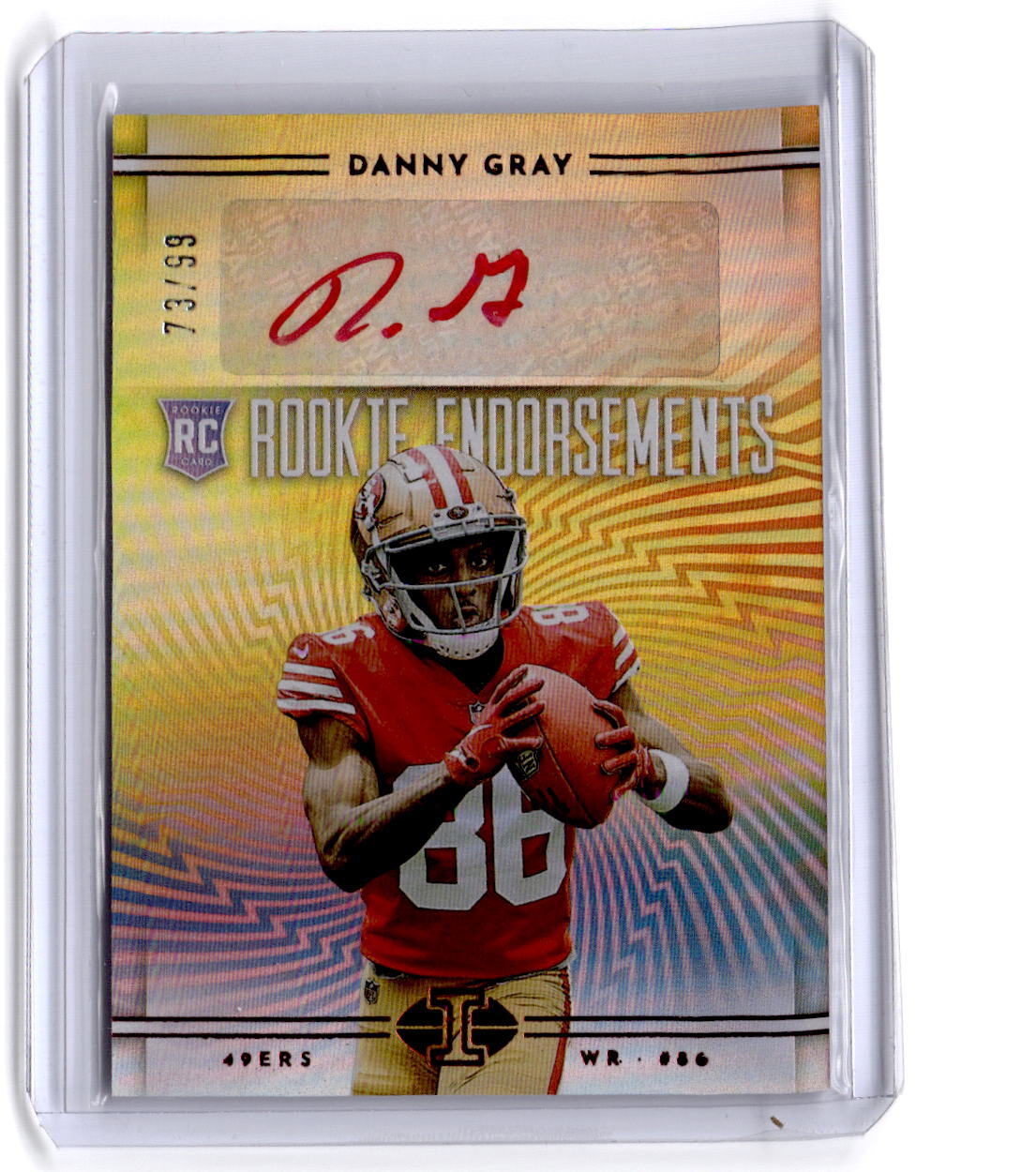 Danny Gray Panini Illusions Rookie Endorsements Autographs #REDG Red