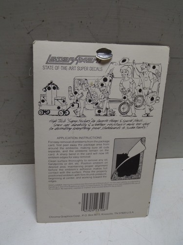 1980's Car Auto Decal Fairy Colorful Laser Axent Chroma Graphics NOS Retro - Picture 2 of 2
