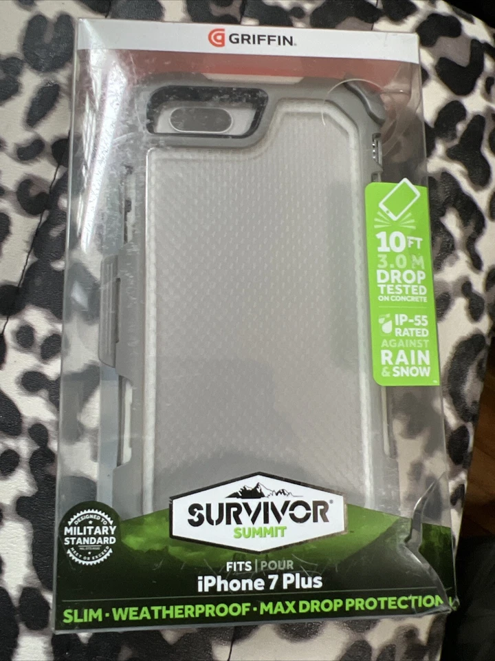 Funda Griffin Survivor para iPhone 8 Plus, 7 Plus, 6 Plus - Gris Foto 2 de 3