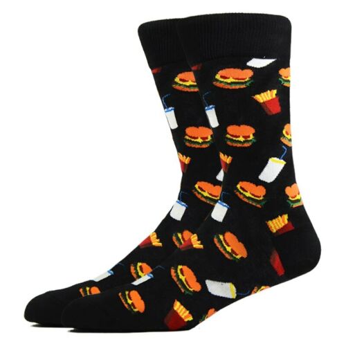 Mens Womens Cotton Socks Novelty Fruit Food Fun Casual Dress Work Socks 6-9.5 - Picture 35 of 48