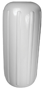 Seachoice 79111 Center Hole Ribbed Fender, White, 6" x 15" - Picture 1 of 1