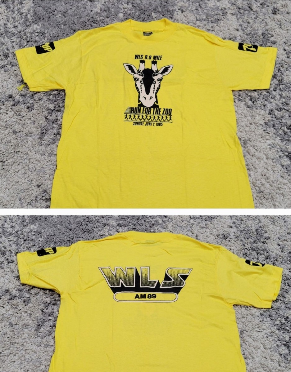 NOS Vintage Run For The Zoo WLS 8.9 Mile June 2 1985 T-Shirt Men L