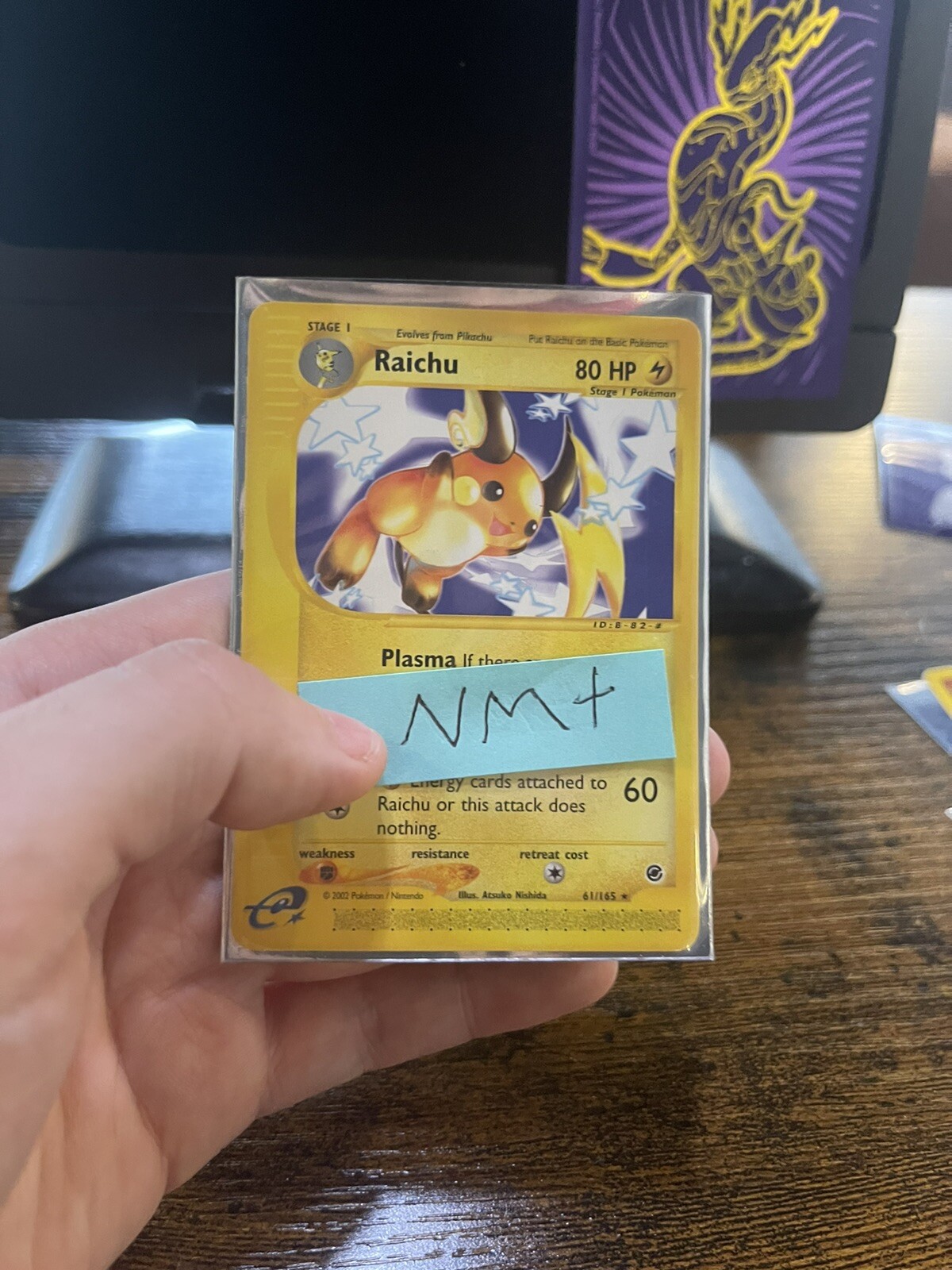 Pokemon Card Raichu Expedition base set 61/165 Non Holo 267💎NM +💎