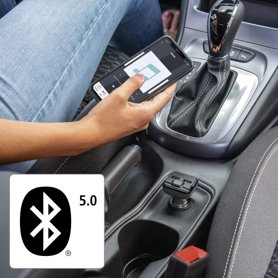 Bluetooth FM Transmitter fürs Autoradio mit Kfz Ladegerät Auto Adapter für Zi... - Bild 3 von 4