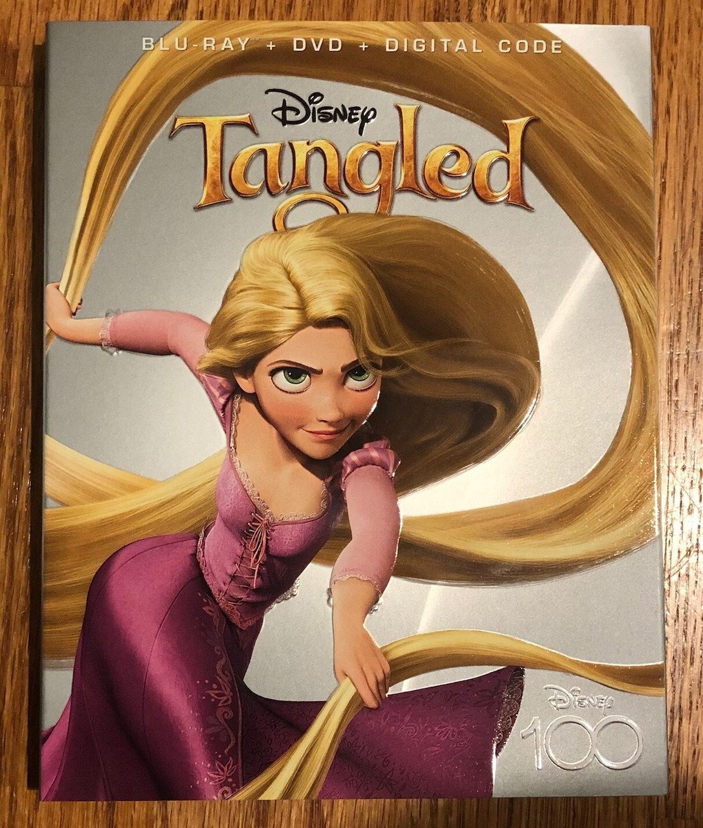 Tangled (Blu-ray DVD, 2010) w/ Slipcover! NO DIGITAL CODE