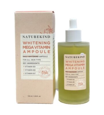 Ampoule Blanchissante NATUREKIND Mega Vitamine C 100 Ml - Éclat Et Uniformité - Soin Visage