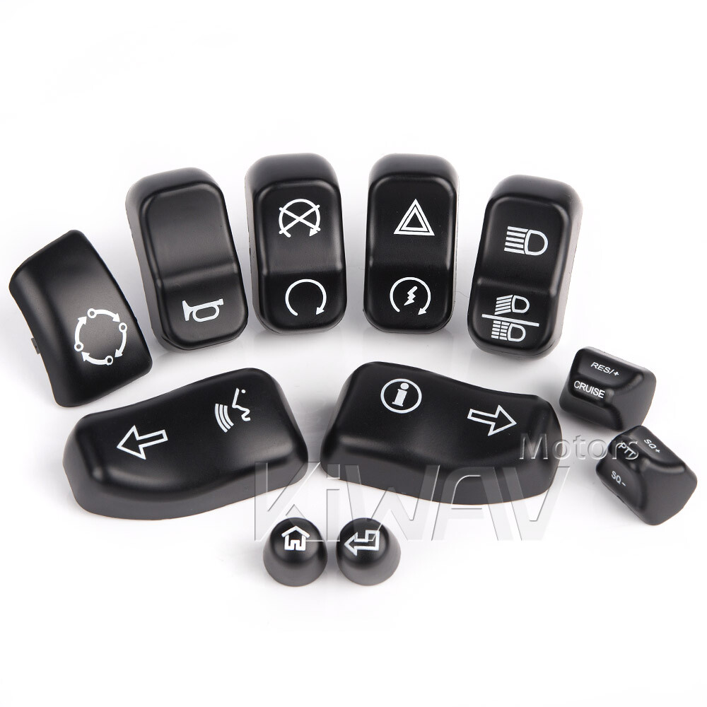 Switchセット2017 switch cap kit 11pcs black fits Harley 2016-2018 Street