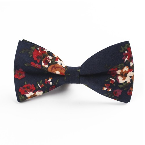 Men's Cotton Flower Paisley Pre-tied Bow Tie Party Tuxedo Shirt Suit Bowtie - Photo 17/30