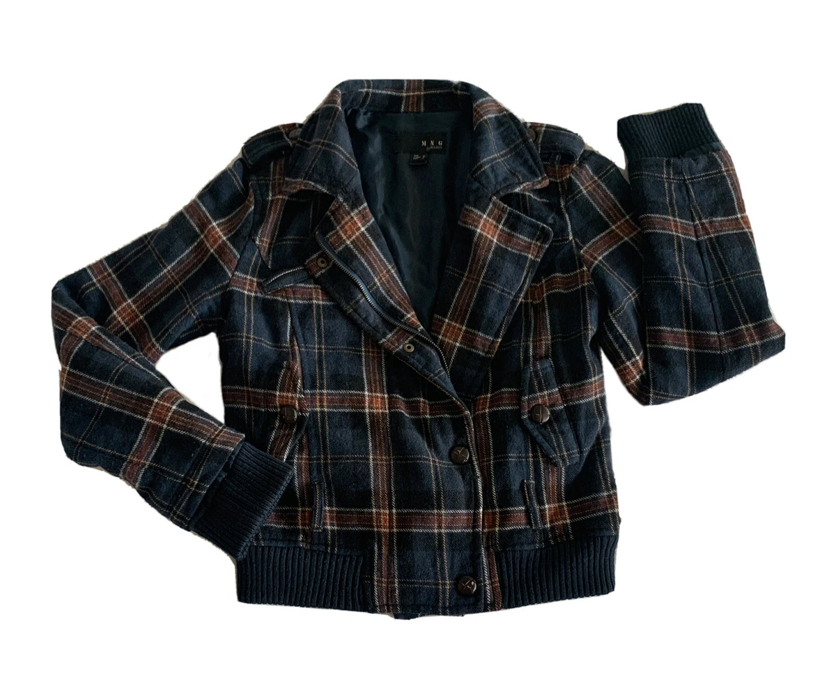 Mango plaid deals jacket