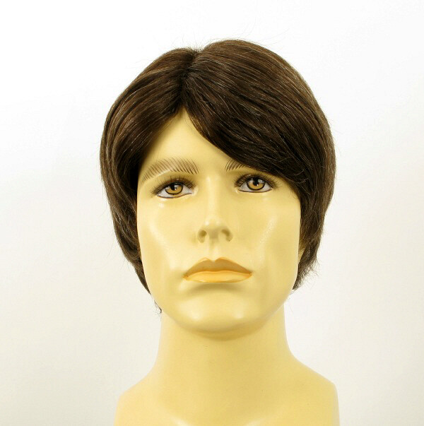 Perruque homme cheveux naturels Guy 6SPW, idéale pour rester élégant au bureau ou en soirée