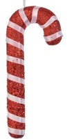 Clayre & Eef WeihnachtsanhäNger Zuckerstange Rot Weiß 17 Cm Kunststoff