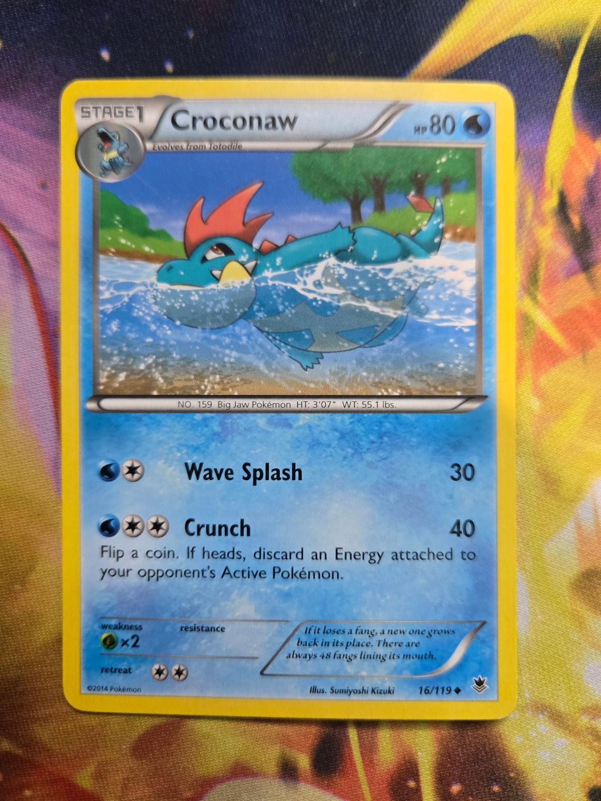 CROCONAW 16/119 Uncommon Phantom Forces Pokemon Lightly Played