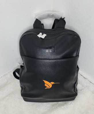 Moleskine Black Backpack Adjustable Strap Zip Closure Outer Pockets computer to