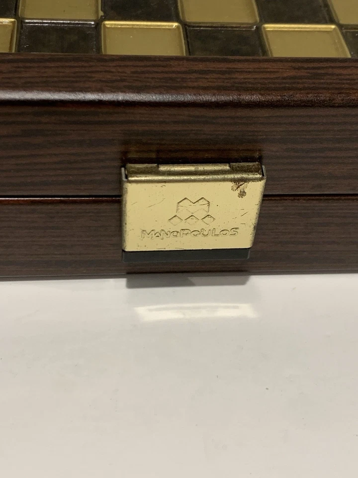 Vintage Greek Mythology Manopoulos Miniature Chess Set - Image 2 of 4