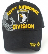 US Army 101st Airborne Division Black Baseball Hat Cap