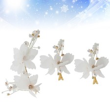 3pcs/set White Hair Clips Hair Jewelries for Women Wedding Bride Bridal Headwear