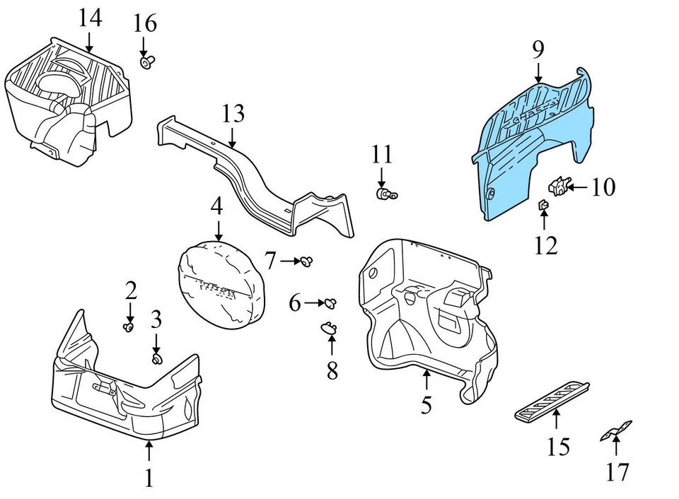 1998-2005 PORSCHE 911 - Tampa de reforço de freio 99655113103 - Imagem 3 de 4