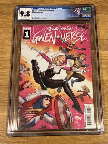 Spider-Gwen: Gwen-Verse #1, (2022) Custom Label, CGC 9.8 NM/MT