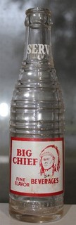 Big Chief Vernal Utah Steamboat Springs CO Glenwood ACL soda bottle with picture