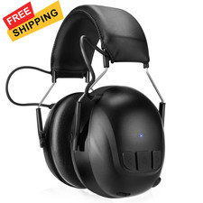 Kalence Bluetooth 6.0 Hearing Protection with 120H Working Time, Large, Black 