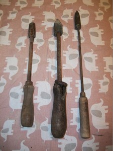 VINTAGE ANTIQUE SOLDERING IRONS --SET OF 31