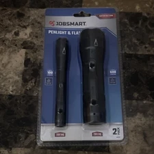 JOBSMART Penlight 100 Lumens And Flashlight 600 Lumens Set