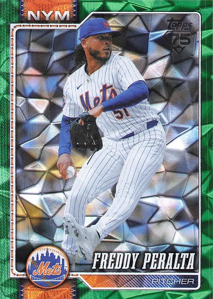 2026 Topps #657 Freddy Peralta Green Diamante Foil 95/99