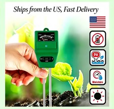 Imagen de 3-in-1 Soil Tester pH Water Moisture Light Meter For Plants Garden Grow Us New