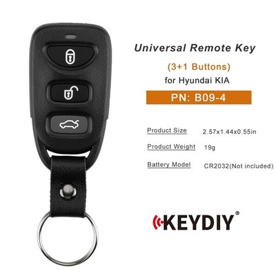KEYDIY KD B09-4 Universal Remote Key 3+1 Buttons for Hyundai KIA Style for KD-X4