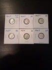 1964 Roosevelt Dimes 90% Silver Lot Of 6
